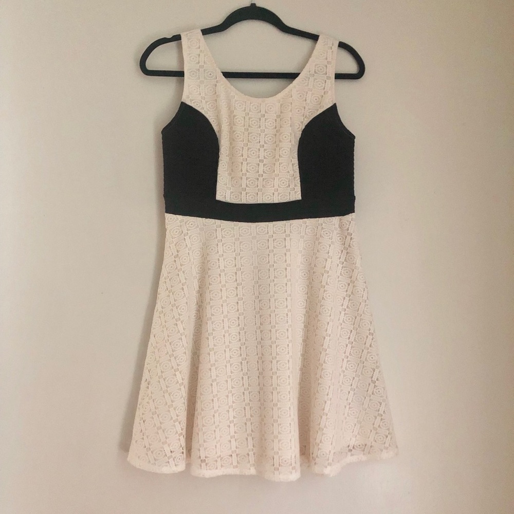 Black and White Mini Dress